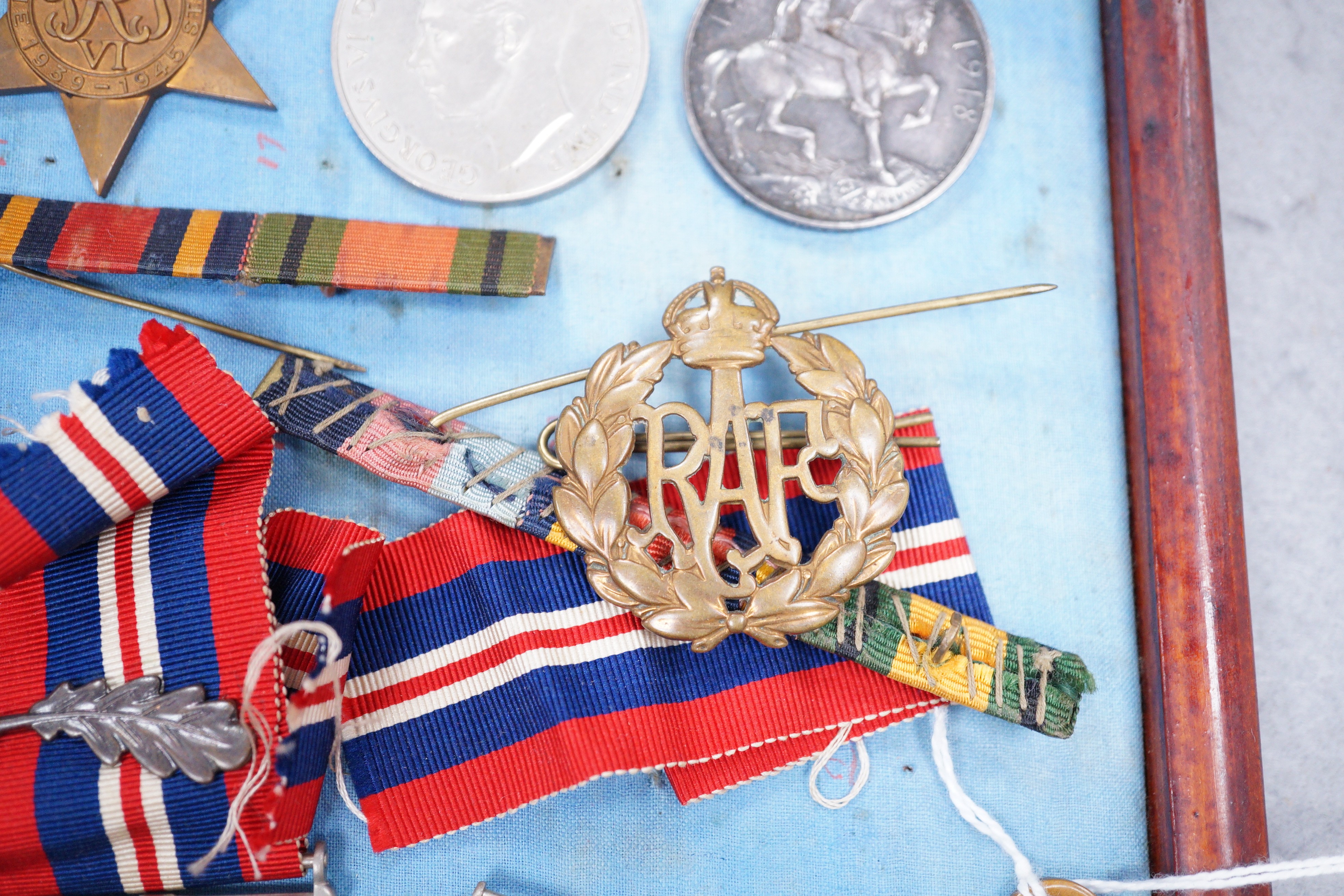 WWI and WWII medals, 11746 PTE. H. PEARCE. R. LANC. R.